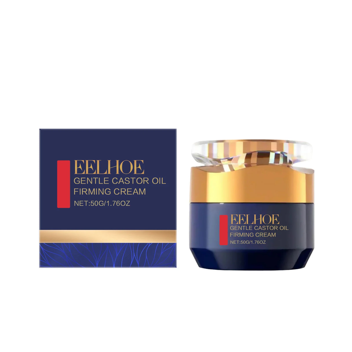Castor Oil Firming Face Cream Fade Fine Lines Improve Sagging Promote Skin Elasticity Long-Lasting Moisturizing Facial Skin Care