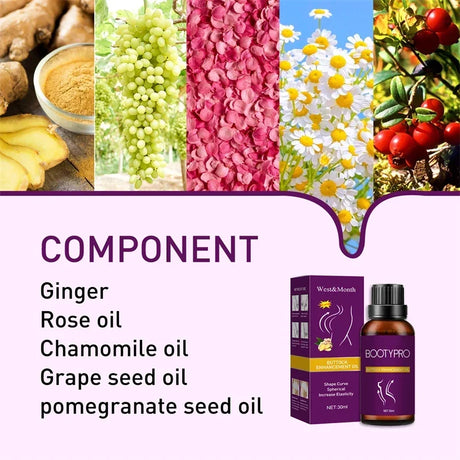Butt Enlargement Oil Buttock Exercise Growth Breast Enhancement Effective Big Ass Enlarge Sexy Lady Hip Lift Up Massage Product