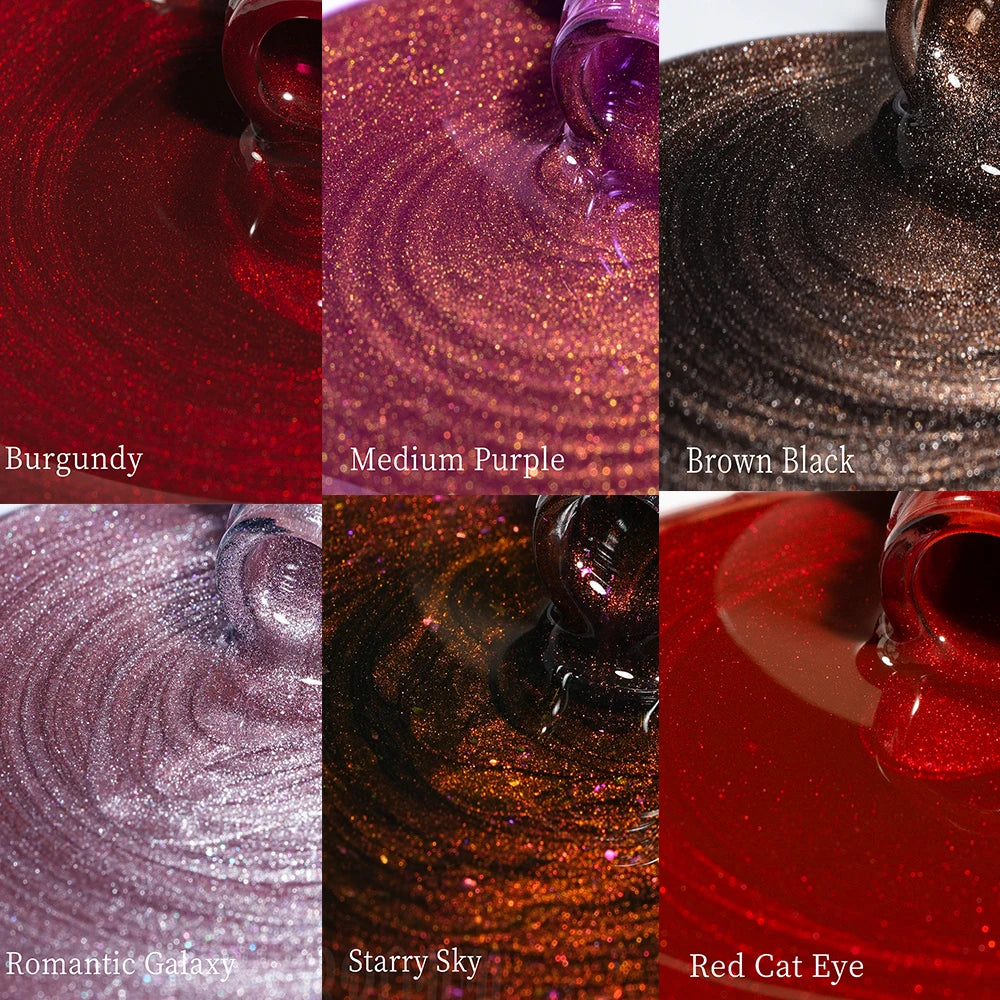 MAYCHAO Cat Eye Magnetic Gel Nail Polish Glitter Effect Semi Permanent Soak Off UV Gel Varnish Manicure For Nail Art