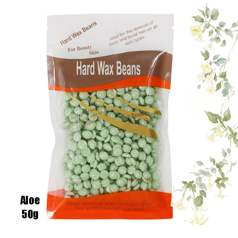 1000g/400g/50g Hot Wax Hair Removal Depilatory Waxing Wax Beads For Wax Heater Painless for Body Hairs Removal Beans