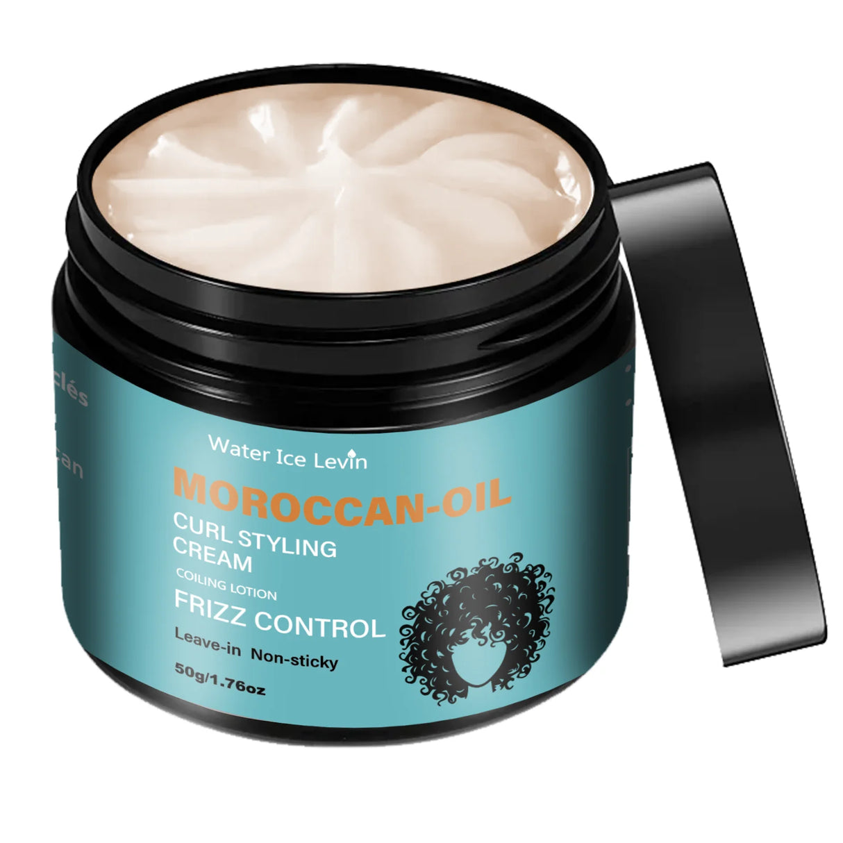 Non Sticky Leave In Curl Lotion Moroccan Oil Formula Shine Boost Maintain Bounce Nourish Dry Hair Tips Daily Curly Hair Care 50g
