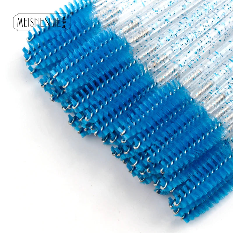 5/50 Pcs Crystal Mascara Wands Eyelash Brush Spoolies For Eye Lash Extension Eyebrow And Makeup Crystal Makeup Tools
