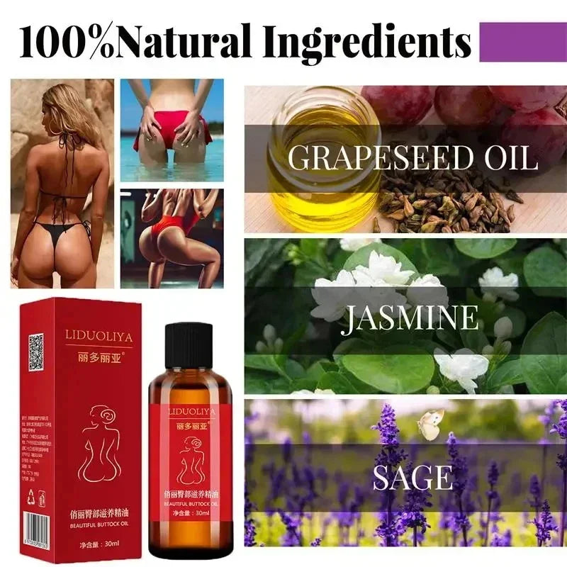 Buttock Enlargement Oil Butt Lift Up Firming Big Hip Enhance Cream Increase Butt Breast Plump Growth Tighten Shape Sexy BodyCare