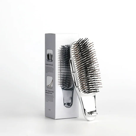 Japanese Premium Head Massager Scalp Brush Hair Massager Shampoo Brush Wet Plastic Detangling Brush Hair Cleaning Comb Rose Gold
