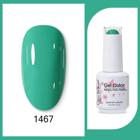 Clou Beaute 15ml HEMA TPO FREE Gel Nail Polish Bright Dark Army Green Gel Lacquer Semi Permanent Art Organic Nail Gel Varnish