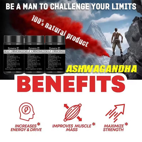 Ashwagandha Shilajit Maca Tablet Pen-is Supplement Anti-oxidation, Immunity,E-rection Capsules for Men
