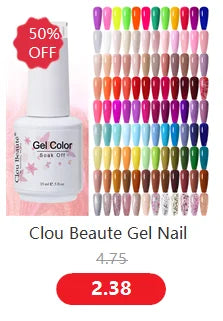 Clou Beaute Gel Nail Polish Neon Brown Royal Blue Red Green Pastal Nude Nail Art Varnishes Gel Lacquer HEMA/TPO FREE UV Gel Nail