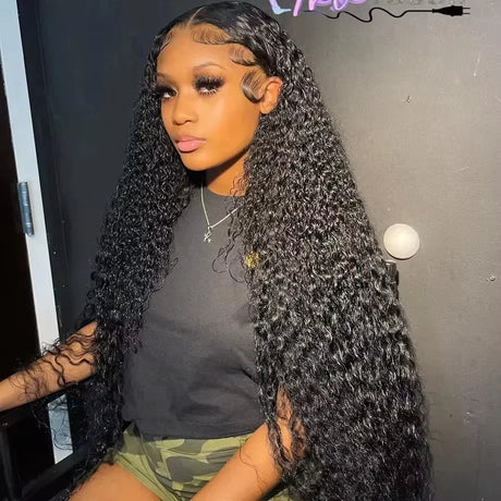 13x4 13x6 Water Wave Curly Human Hair Wig 30 Inch Lace Front Wig Human Hair Deep Wave Frontal Wig Hd Lace Wigs For Black Women