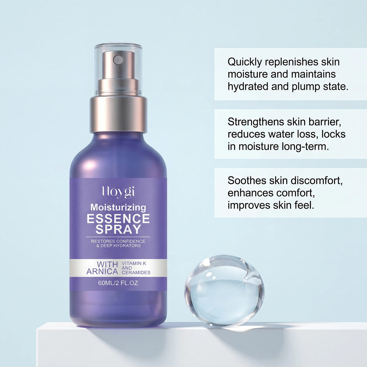 60ml Arnica Vitamin K Ceramide Moisturizing Essence Spray Deep Hydration Barrier Repair Soothing Daily Facial Care