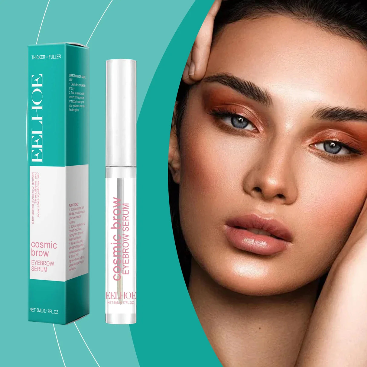 Fast Eyebrow Growth Serum Eyelash Hair Growth Anti Hairs Loss Product Prevent Baldness Fuller Thicker Lengthening Eyebrow Makeup