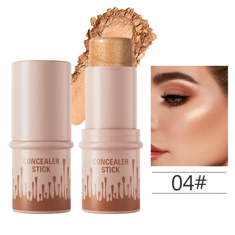 Makeup Face Brown Bronzer Contour Stick Contouring Bronzer Stick Highlighter Brightening Blusher Stick Rouge Cream Concealer Pen