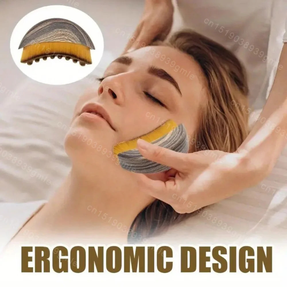 Spa Body Brush for Dry Brushing Lymphatic Drainage Face Massager Dry Skin Blood Circulation Tool for Face And Body Care