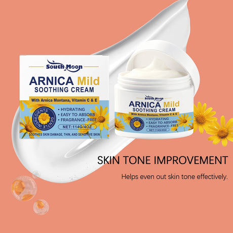 Soothing and Repairing Cream Repair Damaged Barriers Relieve Bruises Arnica Cream Reduce Swelling Marks Fragrance-Free Skin Care