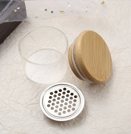 Nail Brush Cleaner Cup Wash Pen Brush Cup with Stainless Steel Mesh Base Nail Drill Bits Cleaning Container Crystal Glass Cup