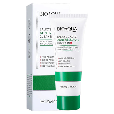 BIOAQUA Salicylic Acid Facial Cleanser Acne Treatment Moisturizing Oil Control Skincare Face Wash Foam Face Cleanser Skin Care