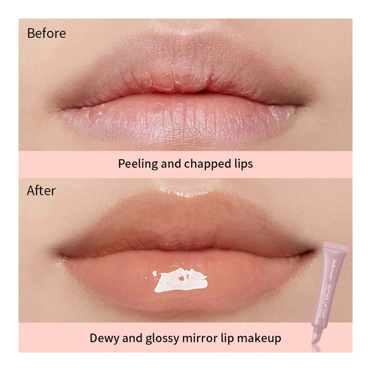 10ml Peptide Lip Mask Gel Moisturizing Lip Treatment Soften Dry Flaky Lips Lipstick Base Primer Nourishing Lip Cream Daily Lip Care Cosmetic For Women Girls