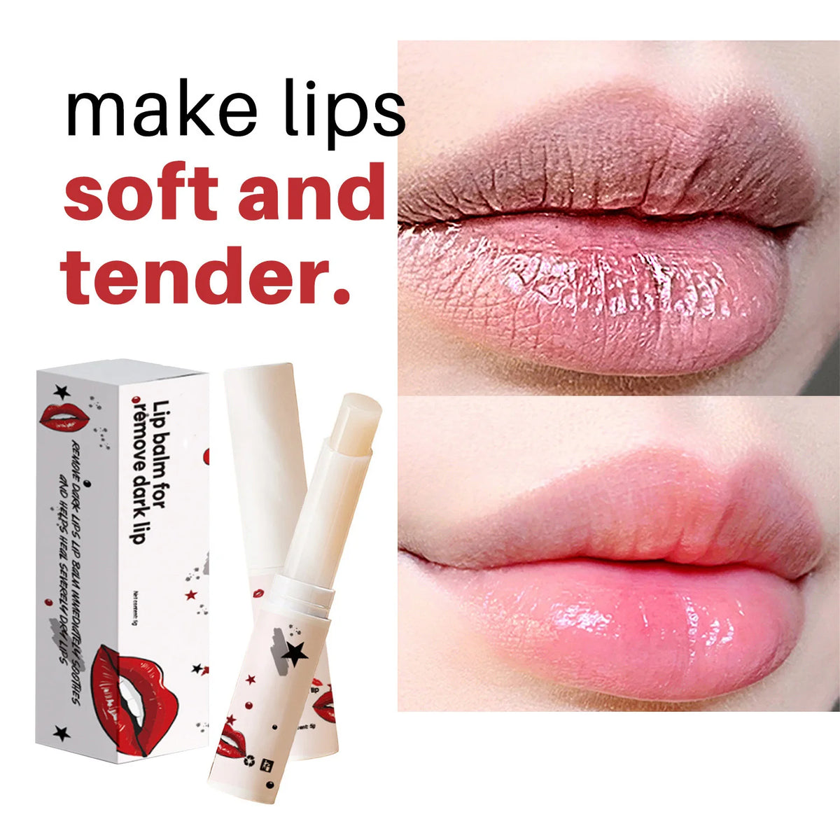 Lighten & Repair Dark Lips Lip Balm Reduce Lip Pigment Deposition Exfoliate Hydrating Lip Treatment