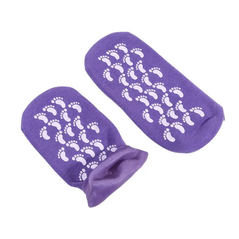 Reusable Silicone Moisturizing Mask Socks Exfoliating Anti Crack Protective Gloves Dry Dead Skin Remover Tools Hand Foot Care