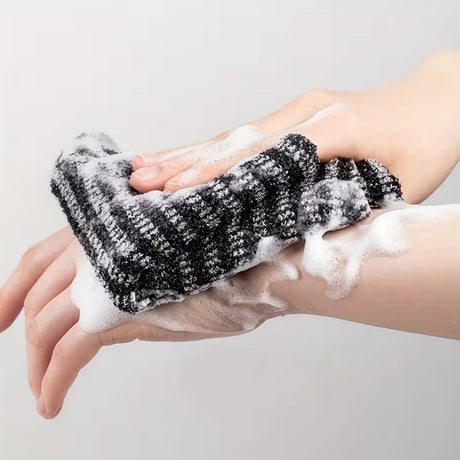 1PC Japanese Exfoliating Washcloth Nylon Back Scrubber Body Scrubber Shower Sponge Bath Towel Brush Deep Cleansing Accessories