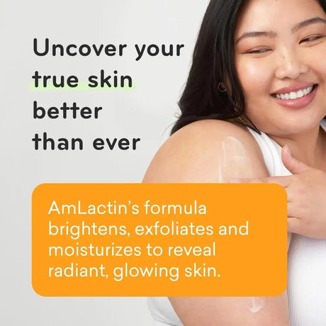 Amlactin Moisturizing Body Lotion With Fruit Acid Gently Exfoliates Dead Skin Cells Reduce Roughness For Seasonally Sensitive Sk