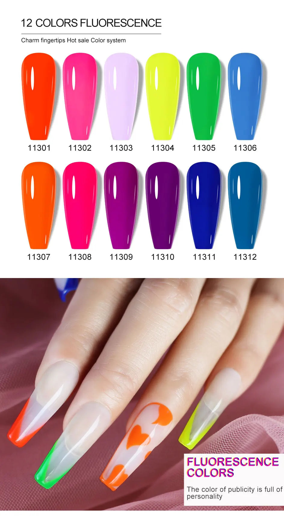 Clou Beaute Gel Color Hema TPO Free 15ml Gel Nail Varnish Soak Off UV Gel Polish Nail Art Manicure Lacquer Nail Art Jelly Gel