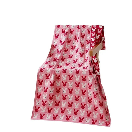 Two Three Layers Pure Cotton Gauze Bath Towel Adult Girl Kawaii Cartoon Towel 70x140cm Home Absorbent Bathroom Wrap Quick-Dry