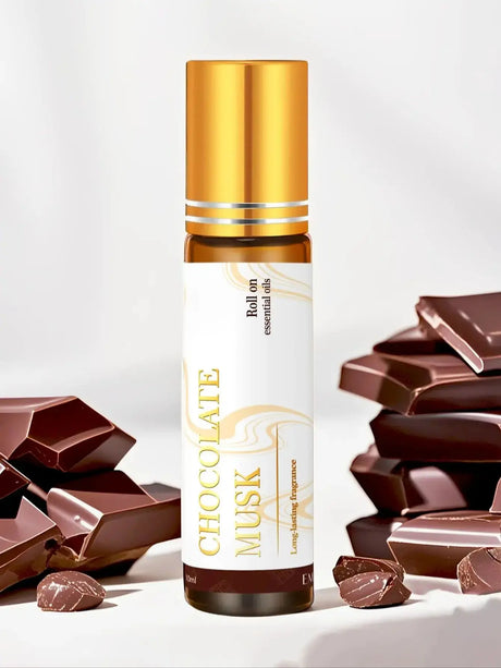 10ml Chocolate Musk Roller Essential Oils Women's Massage Body Oils Skincare Holiday Gifts Nail Care Moisturizing