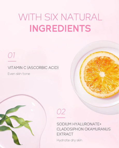Japanese Cherry Blossom or Vitamin C Facial Cleanser Skin Cleansing Moisturizing Blackhead Remove Skincare Face Wash Foam Face