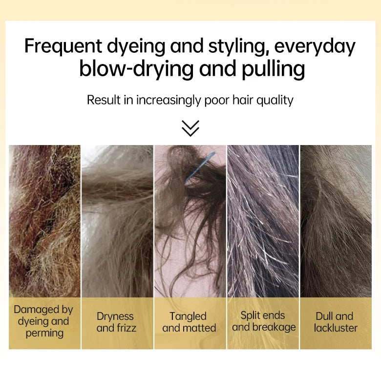PURC 8 Seconds Magic Hair Mask Keratin Straightening Repair Damaged Frizy Treatment Soft Smoothing Professional Hair Care Cream