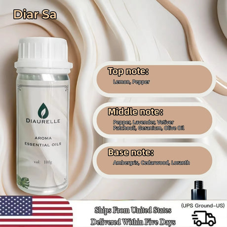 DIAURELLE 100mL Aroma Diffuser Essential Oils 8-Times Concentrated Essence Perfume Flavoring Home Fragrance Air Freshener