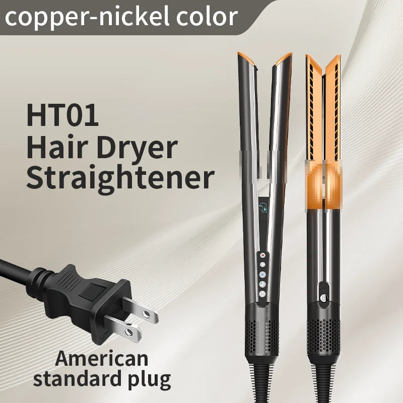 Hair straightener HT01 hair dryer Huaqiangbei straight board clamp straight hair negative ion does not damage hair dry and wet