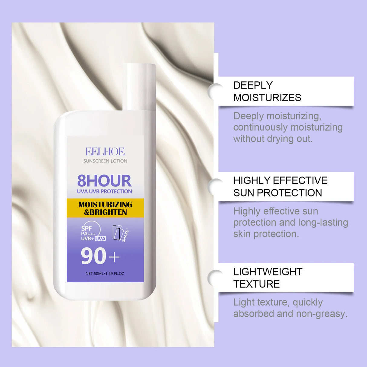 UV Protection Cream Anti Oxidant Sun Block W-Hitening Face Skin Moisturizing Care Shrink Pores Waterproof Anti-Sweat Sun Cream