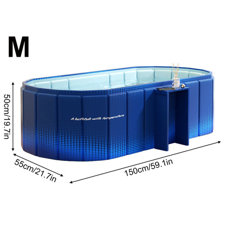 1PC Insulated Ice Bath , Cold Plunge Tub, No Inflation Install Needed, Shower-Compatible for Indoor & Outdoor Use