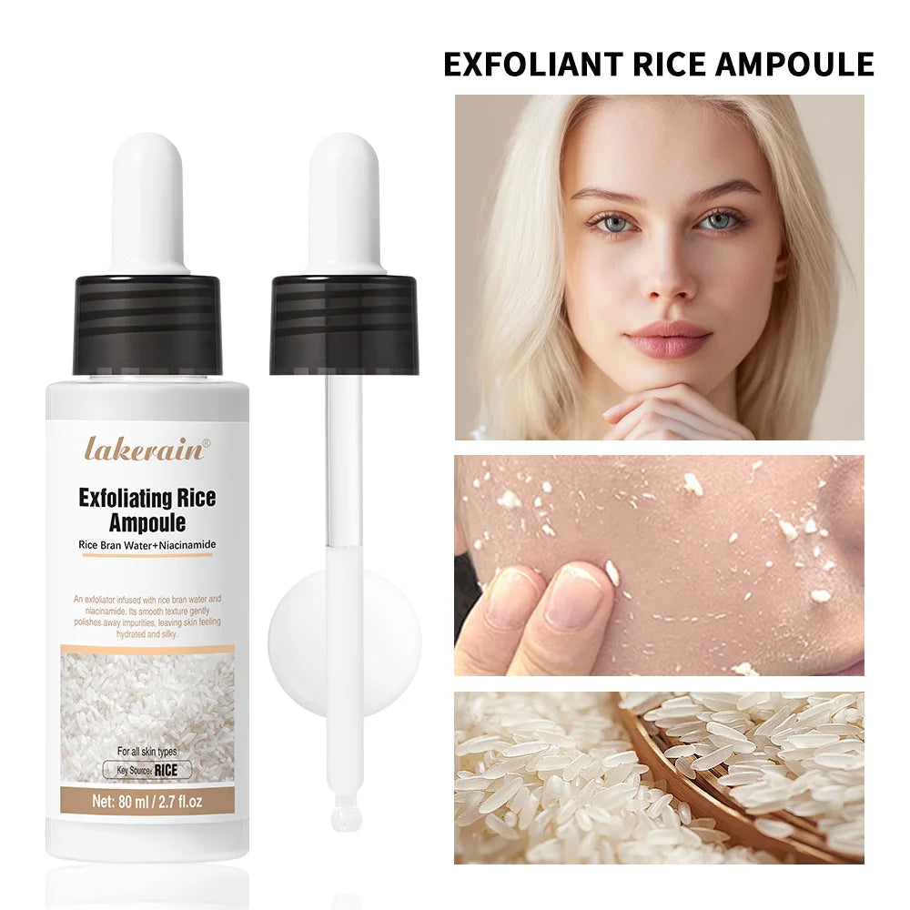 Rice Peeling Ampoule Soft Exfoliating Face and Body Scrub Dead Skin Cells Blackhead Remover for All Skin Types korean skin care