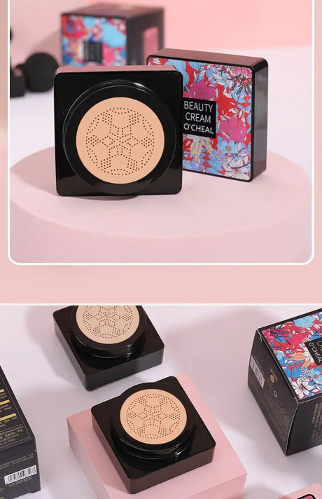 CC Cream Magic Foundation Mushroom Head Air Cushion Waterproof Brighten Foundation Cream Women Base Makeup Face Korean Cosmetics