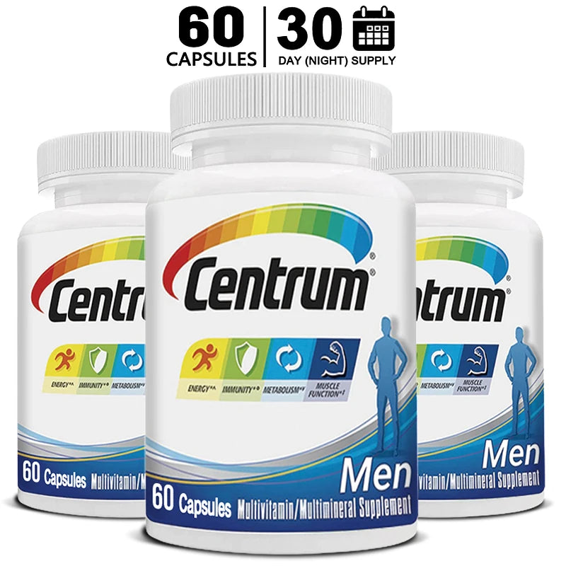 Multivitamin for Men, Multivitamin/Multimineral Supplement with Vitamin D3, B Vitamins and Antioxidants, Gluten Free, Non-GMO