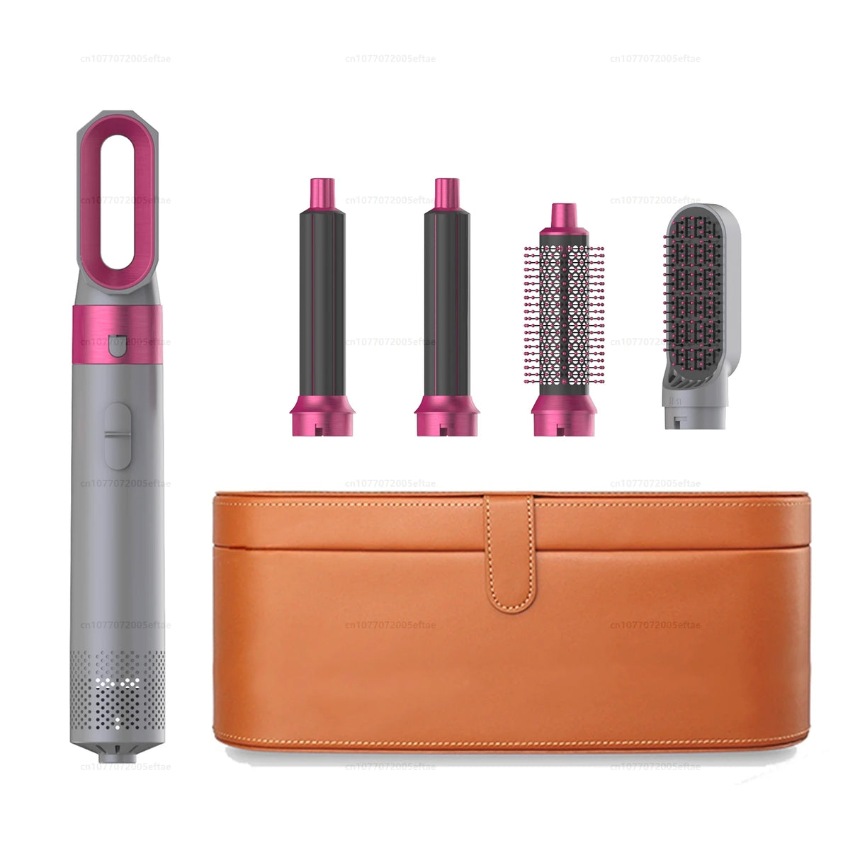 5 in 1 Hair Styler Powerful Fast Drying Ionic Hair Dryer High Speed Hot Comb Brush Set Professional Hair Straightener