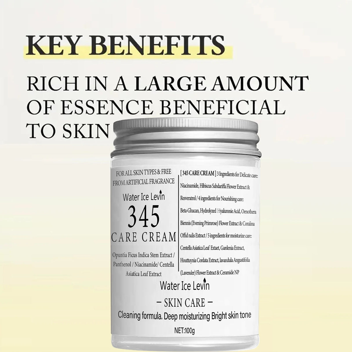 Body Cream, Rich in Retinol and Collagen, with Soothing Properties That Nourishes and Moisturizes the Skin, Deeply Penetrates and Locks in Moisture, Gentle and Non-Irritating