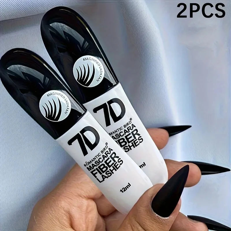 1/2/3PCS 9D Fiber Mascara Set Waterproof Durable Curling Mascara Sweatproof Anti-smudge Slimming Base Mascara for all skin types