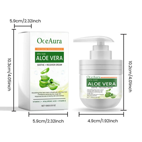 Aloe Vera After Sun Repair Cream,Triple Threat Damage Control,Instant Cooling&Redness Banisher,Cell Plumping&Rehydration,Anti Sun Spot&Brightening Power,Flawless Tan Extender,Collagen Recovery Booster,Ultra Lightweight Hydro