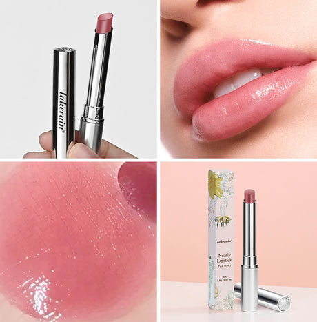 Lakerain Nearly Lipstick Lip Balm Natural Color Creamy Texture Long Lasting Moisturizing Nourishing Lip Care Gloss Cosmetic