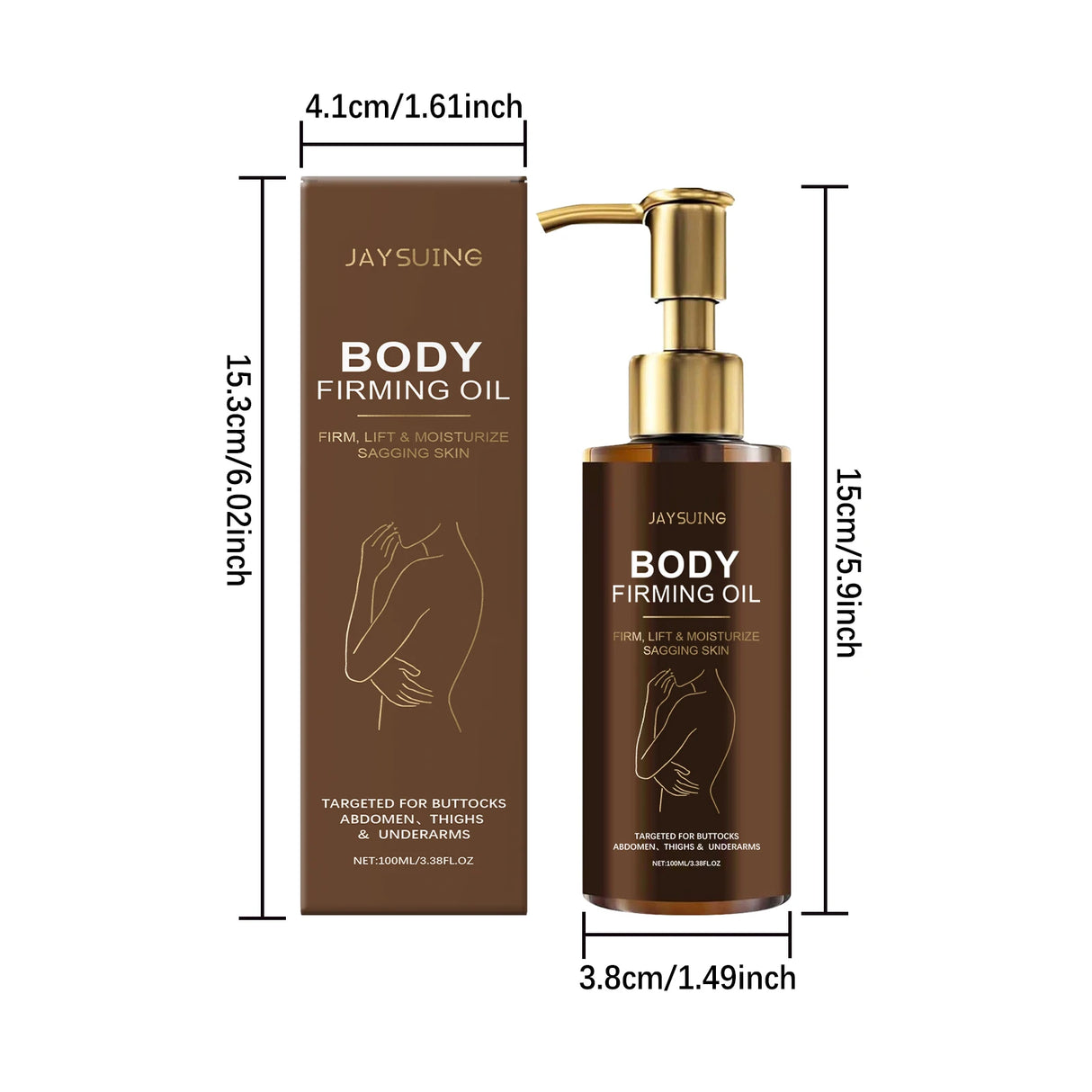 Moisturizing Anti Cellulite Firming Body Oil Sagging Skin Tightening Anti-Aging for Body Refreshing Hydrate Firming Body Oil