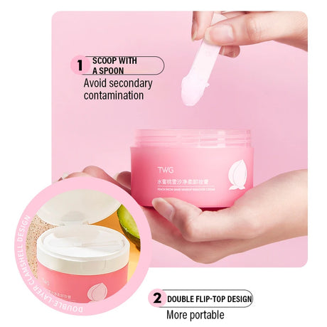 Avocado Cleansing Balm 4-in-1 Makeup Remover for Face Eyes & Lips Fast Melting No Residue Gentle Cleansing Balm Fruit Scented