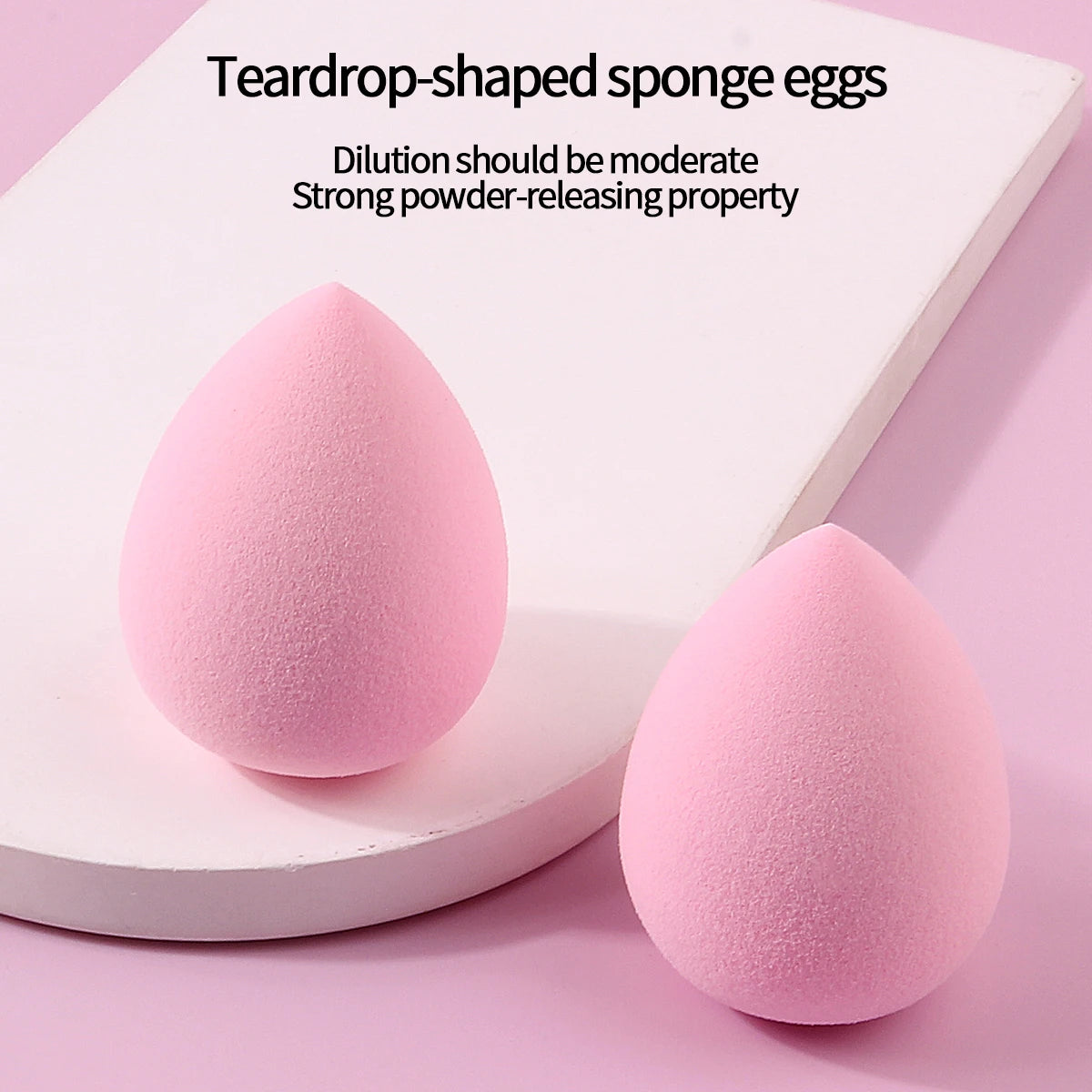 100/50/30/25/20/12PCS XL Super Affordable Large Soft Makeup Sponge Beauty Egg Set, No Powder Sticking Portable Makeup Tool