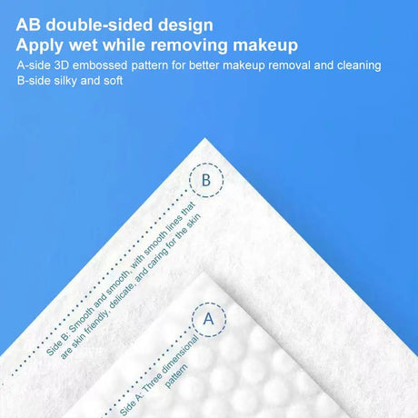 1 Set Disposable Pearl Pattern Makeup Cotton Wipes Soft Remover Pads Facial Cleaning Cosmetic Cotton Pads