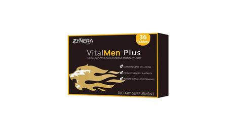 ZYNERA Natural Ashwagandha Man Power Tablets Male Enhancing Supplement Support Energy Strength Stamina Performance Ginseng Pills