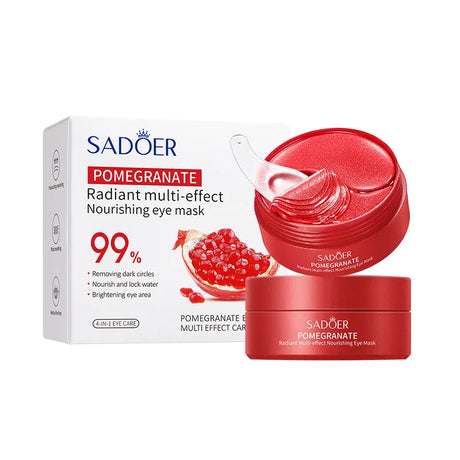 Red Pomegranate Eye Mask, a Multi-Effect Care Product with Moisturizing and Nourishing Properties, Can Effectively Improve Dark Circles Around the Eyes, Reduce Dry Lines and Fine Lines on the Skin Around the Eyes, and Make th