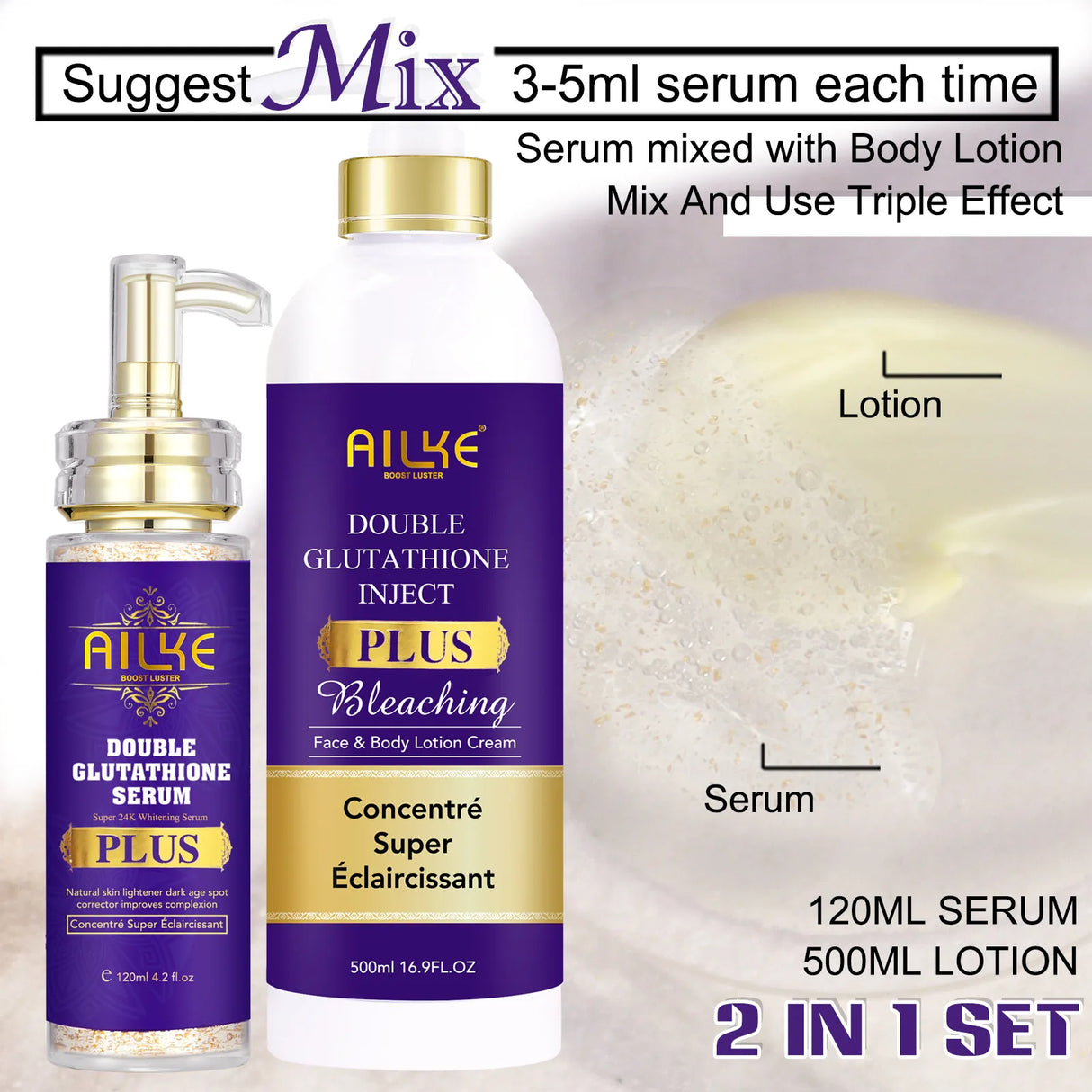 AILKE Premium Skin Lightening Cream - Dark Spot Corrector for Uneven Skin Tone - Face, Body, Underarm, Knees, Elbows, Knuckle