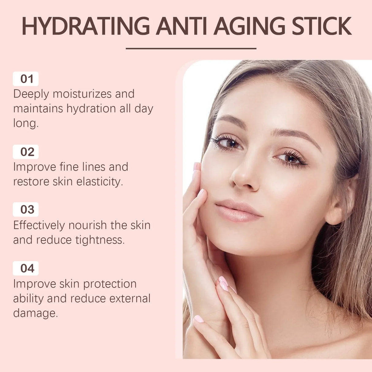 Collagen Wrinkle Removal Multi Bounce Balm Stick Instant Anti-Aging Firming Lift Brighten Facial Dull Skin Moisturizer Cosmetics
