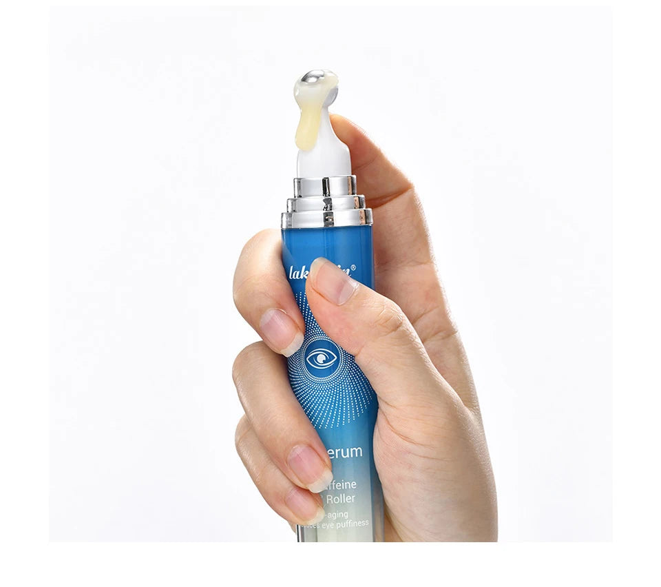 Anti-Wrinkle Eye Serum 5% Caffeine Eye Cream Eye Roller Ball Cream For Dark Circles Fades Fine Lines Remove Eye Bags 15ml